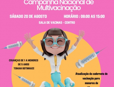 “Dia D” para vacinar crianças e adolescentes contra poliomielite e outras doenças acontece neste sábado